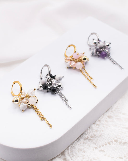 Clara-korvakorut, ametisti