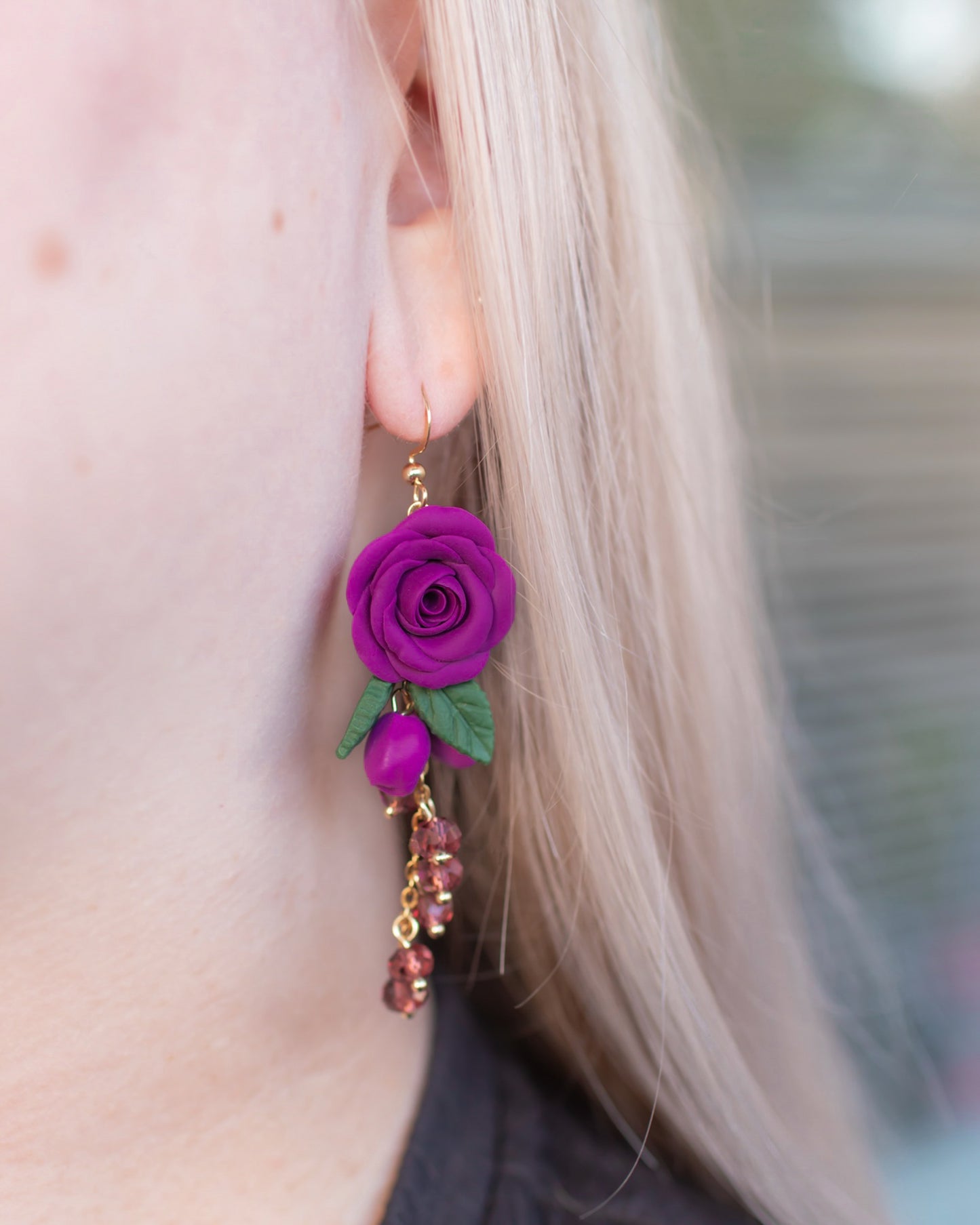 Melody-korvakorut, luumu