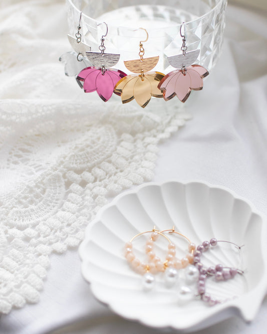 Nora-korvakorut, pinkki