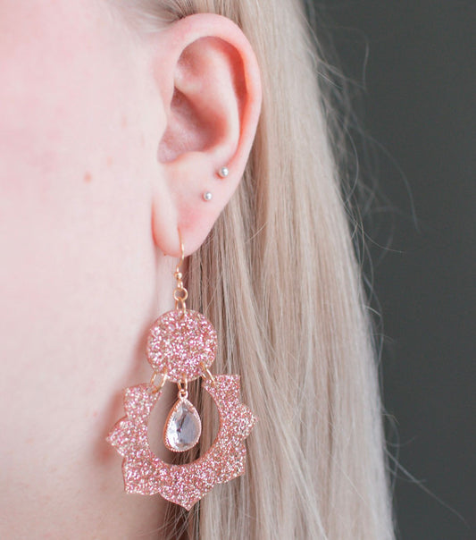 Tallulah-korvakorut, pinkki