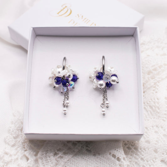 Aida-korvakorut, sininen