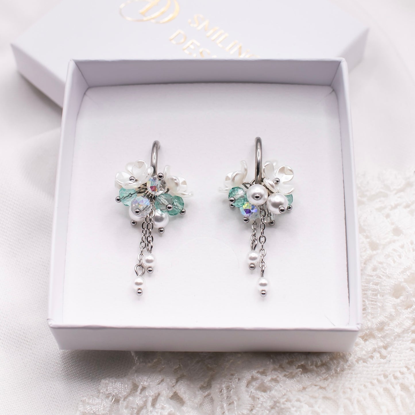 Aida-korvakorut, turkoosi