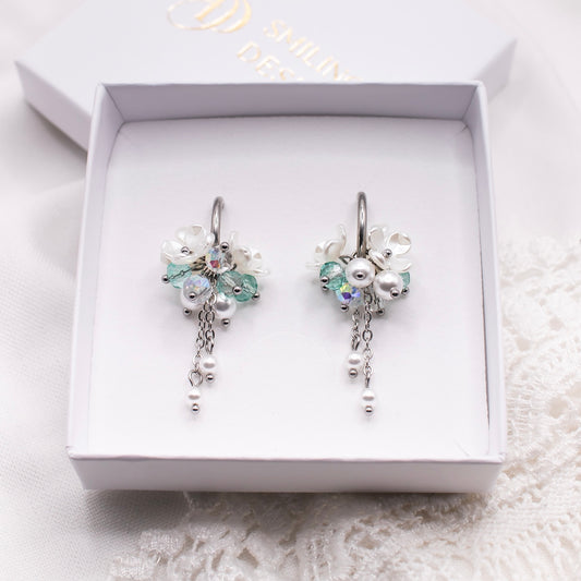 Aida-korvakorut, turkoosi