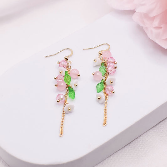 Jade-korvakorut, pinkki