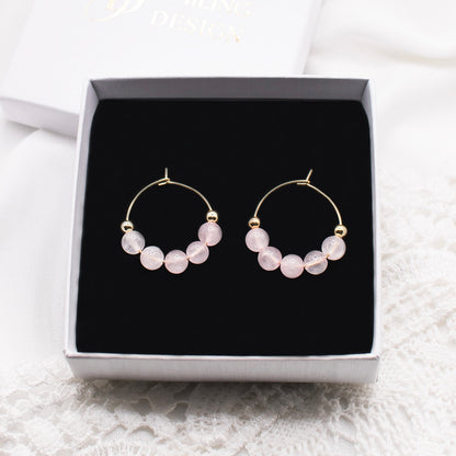 Lana-korvakorut, ruusukvartsi