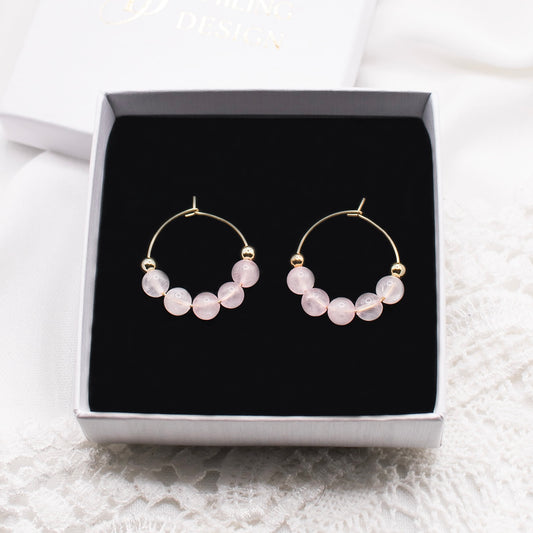 Lana-korvakorut, ruusukvartsi