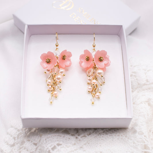 Cherry-korvakorut, roosa