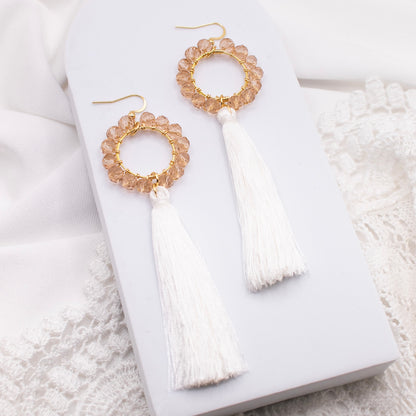 Belle-korvakorut, beige