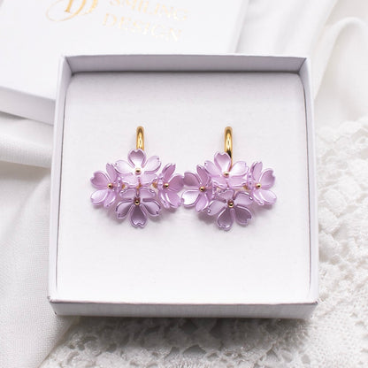 Noelle-korvakorut, liila