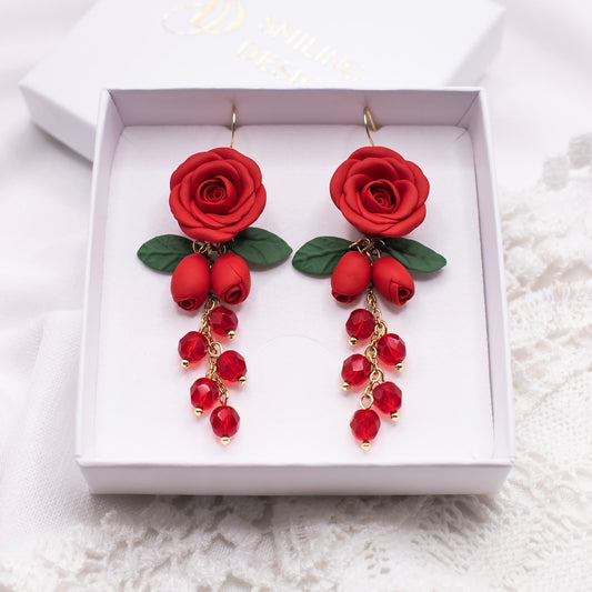 Melody-korvakorut, punainen