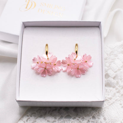 Noelle-korvakorut, vaaleanpunainen