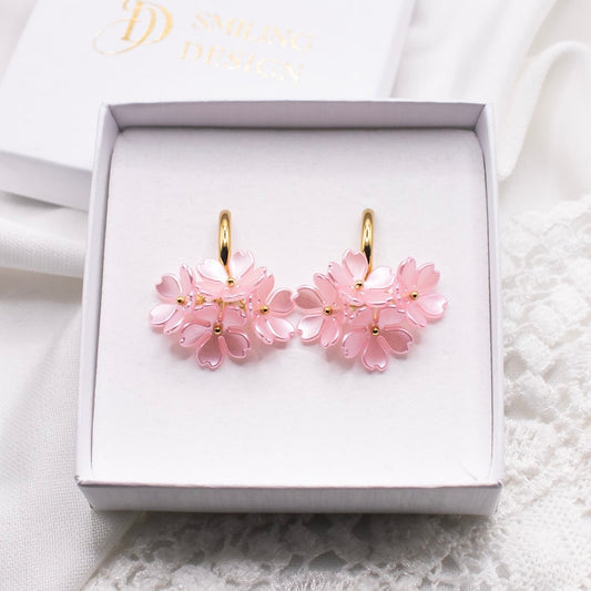 Noelle-korvakorut, vaaleanpunainen