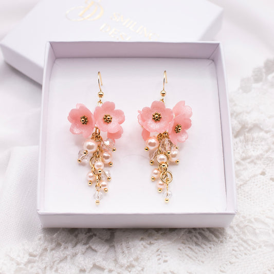 Cherry-korvakorut, roosa