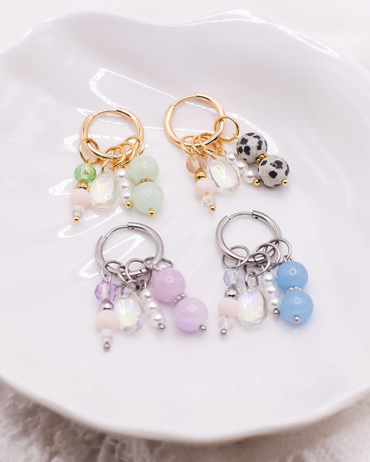 Claudia-korvakorut, akvamariini