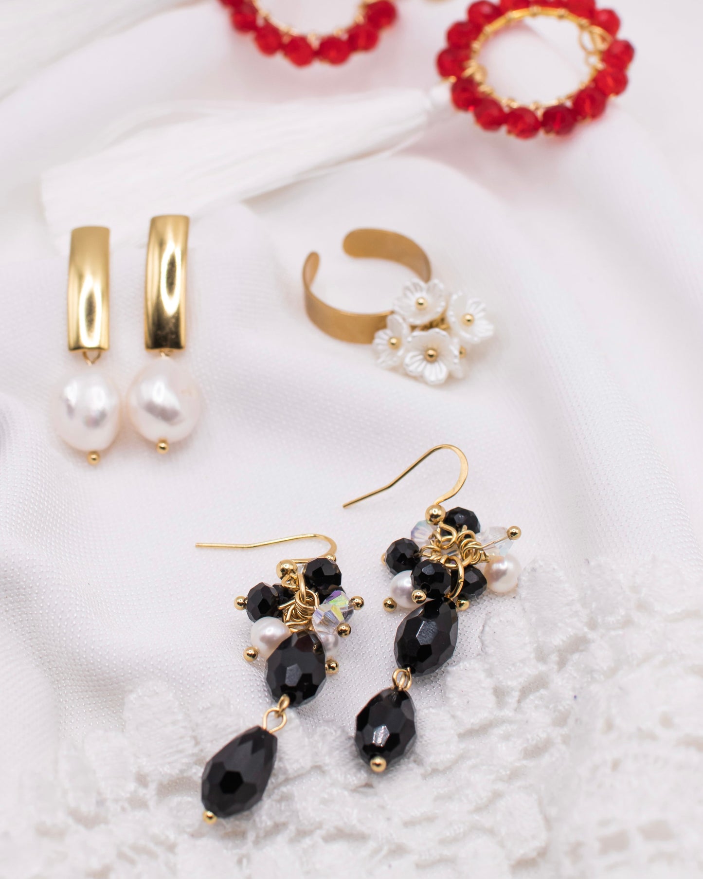 Bea-korvakorut, vaaleanpunainen